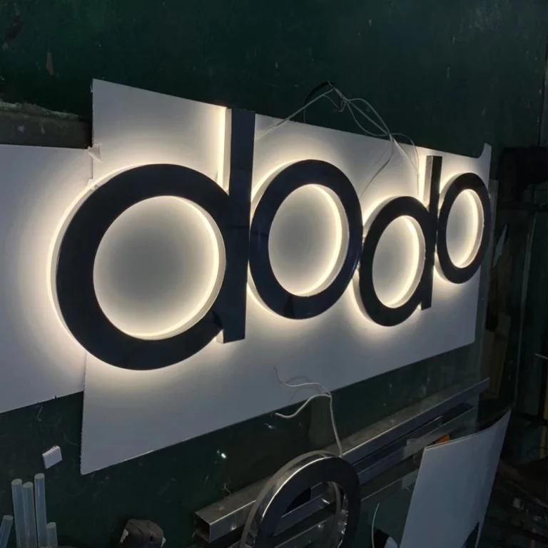 Stainless Steel Backlit Reverse Channel Letter