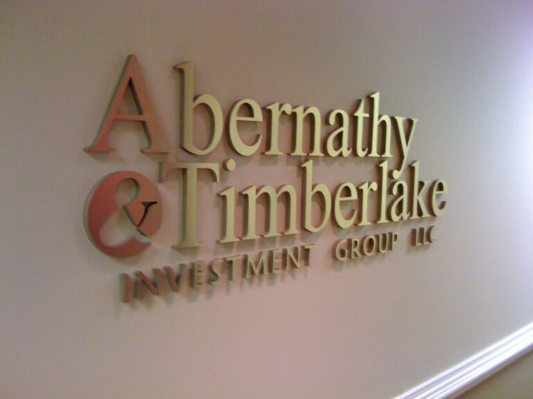 Metal Laminated Dimensional Lobby Letters